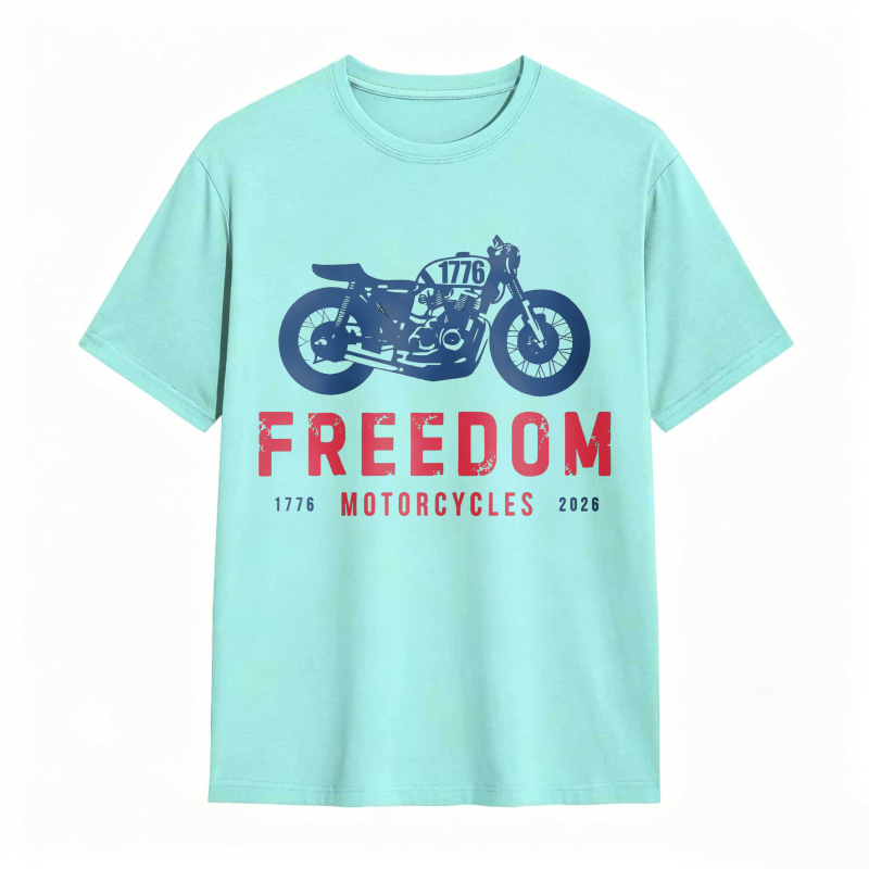 Freedom Motorcycles 1776 2025 Motorcycle Design Unisex Classic T-shirt