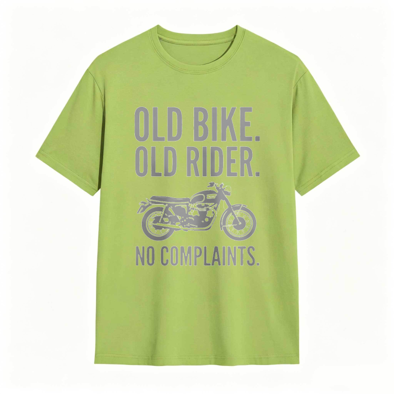 Old Bike Old Rider No Complaints Motorcycle Graphic T-shirt