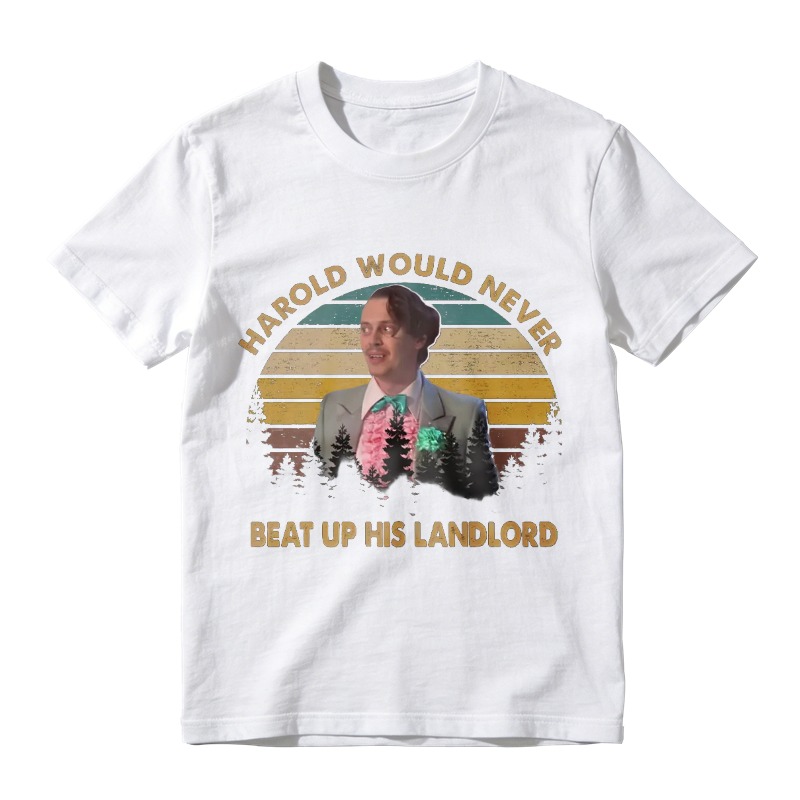 Harold Would Never Beat Up His Landlord Vintage Portrait Unisex Classic T-shirt