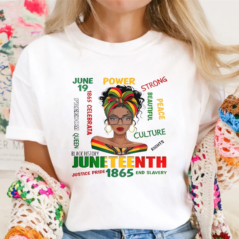 Juneteenth Celebration Black History Power Strong Culture Peace Rights Justice Pride 1865 End Slavery T-shirt