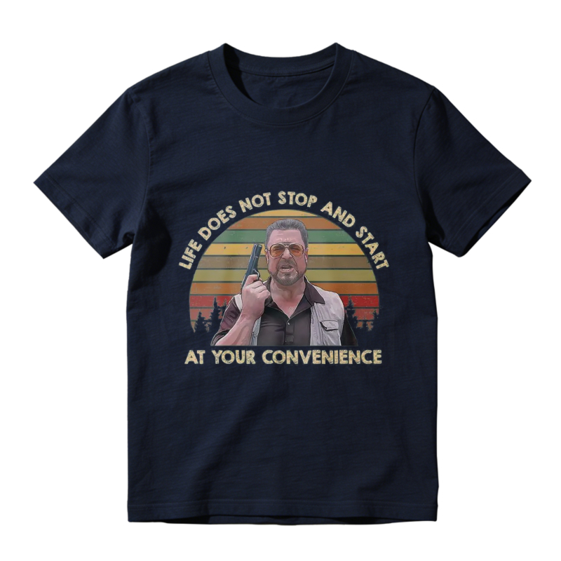 Life Does Not Stop And Start At Your Convenience Vintage Retro Sunburst Graphic Unisex Classic T-shirt