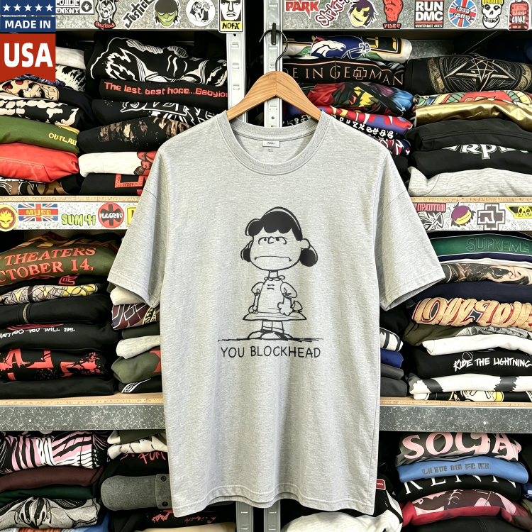 CozTee Lucy - Peanuts You Blockhead Graphic T-Shirt