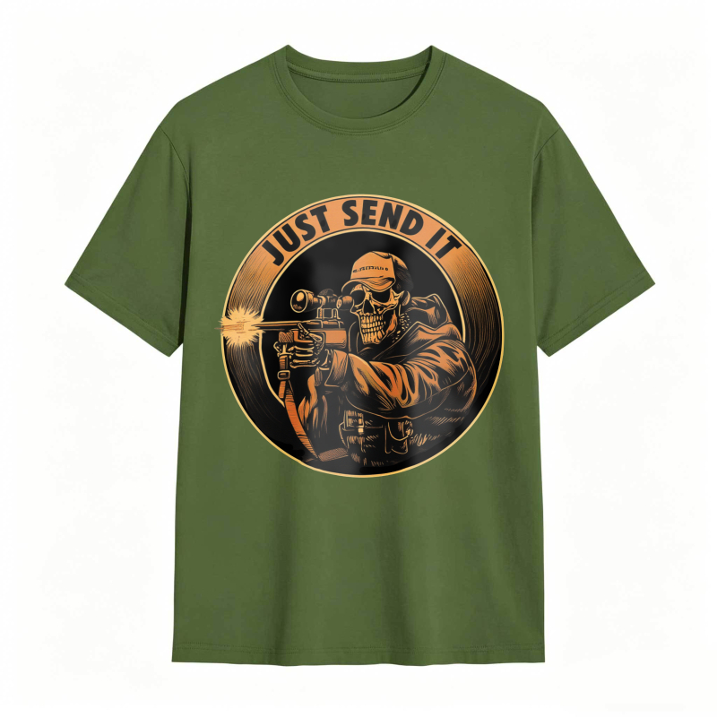 Skull Sniper Just Send It Graphic Unisex Classic T-shirt