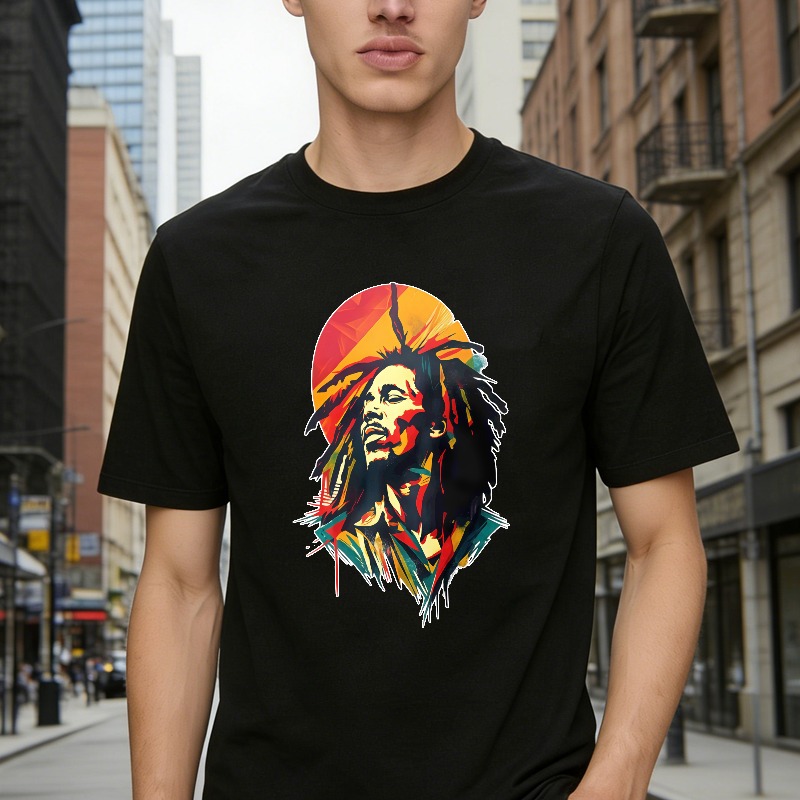 Bob Marley Portrait Art Unisex Classic T-shirt