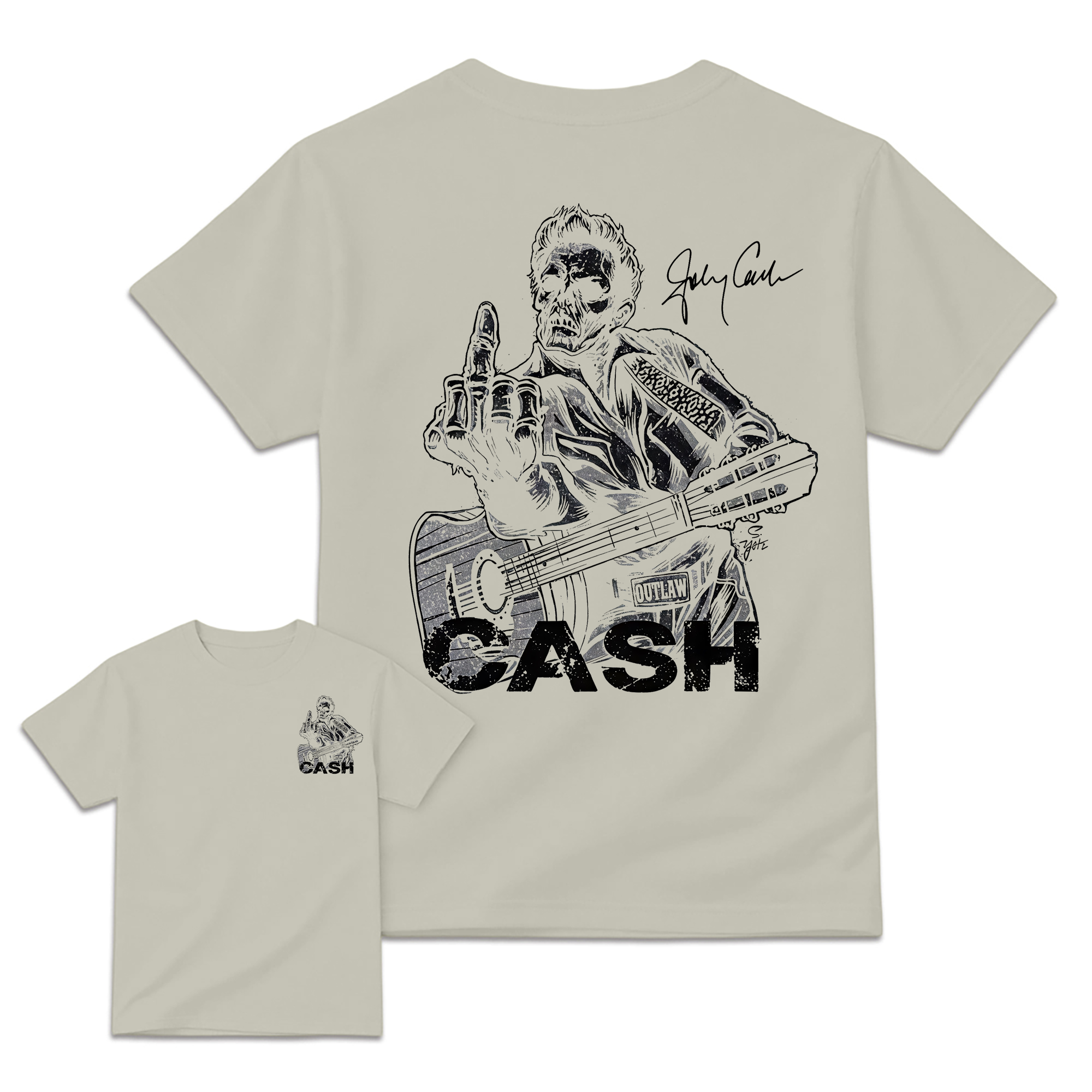 J-C Shirt, Middle Finger Skull Graphic Tee, Country Music Legend Memorial T-Shirt