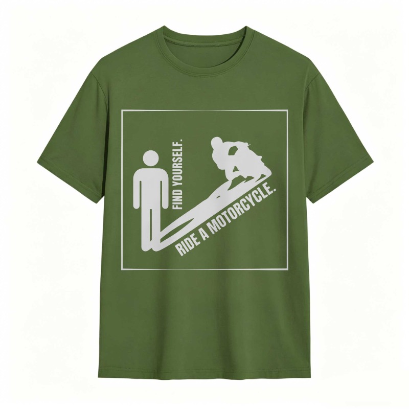 Find Yourself Ride A Motorcycle Graphic T-shirt