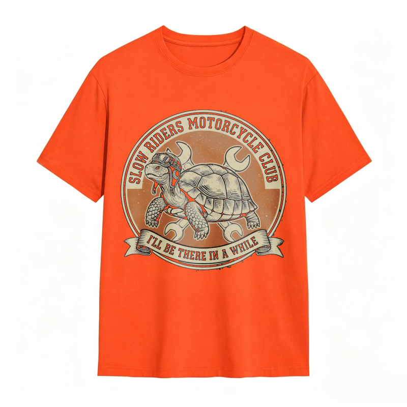 Turtle Motorcycle Club Slow Riders I'll Be There In A While T-shirt