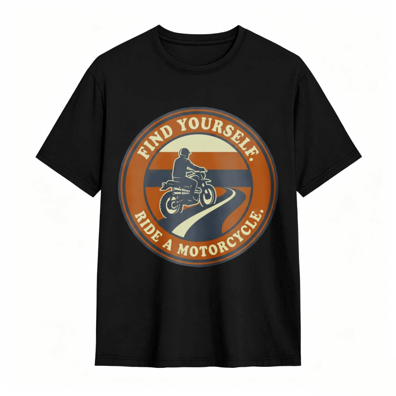 Find Yourself Ride A Motorcycle Graphic T-shirt