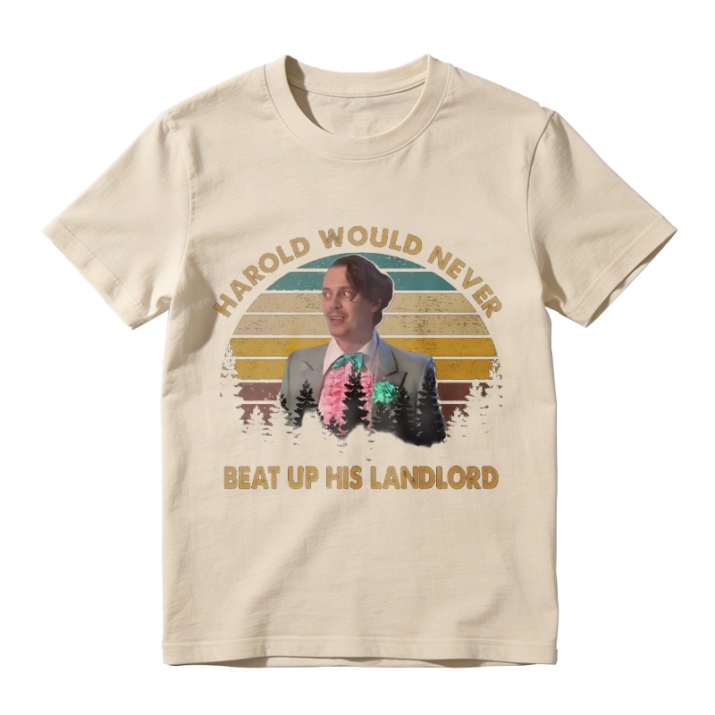 Harold Would Never Beat Up His Landlord Vintage Portrait Unisex Classic T-shirt