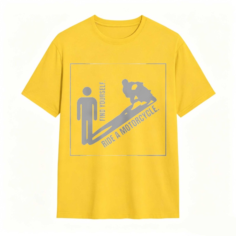 Find Yourself Ride A Motorcycle Graphic T-shirt