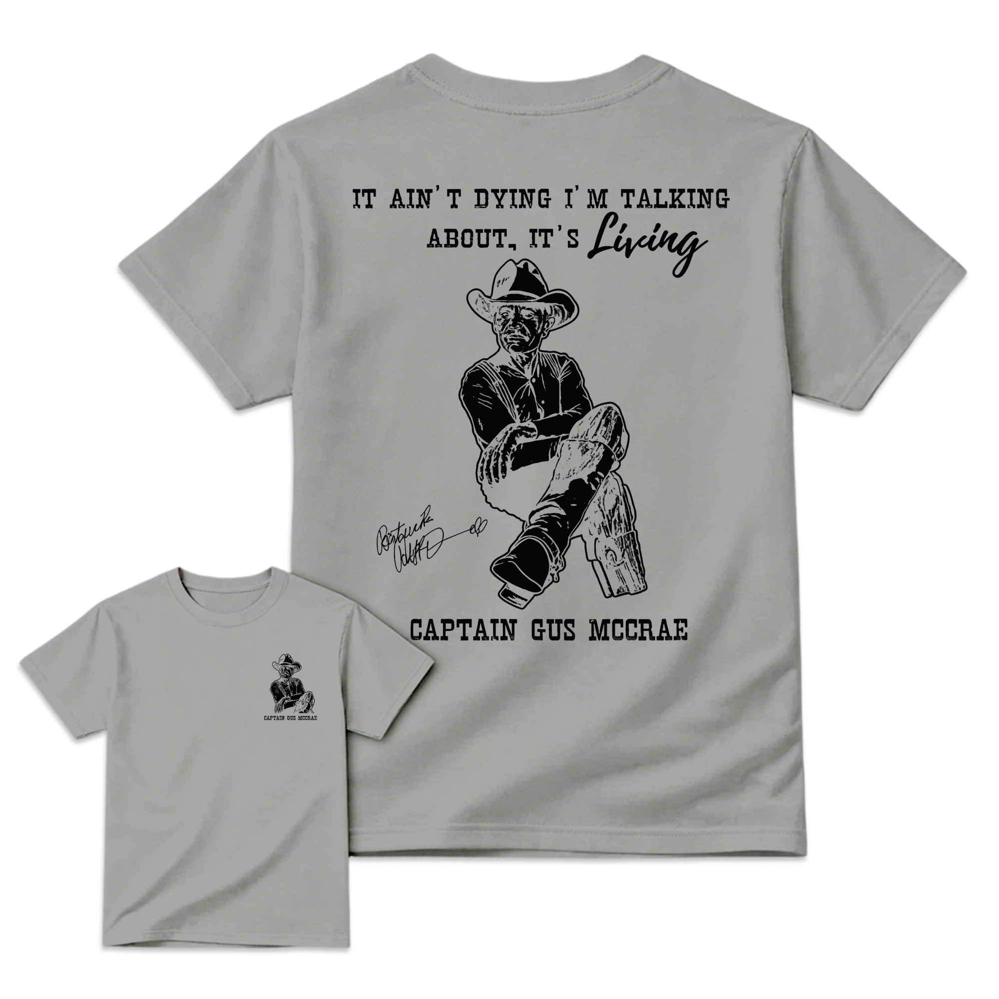 Vintage 90s Captain Gus McCrae Lonesome Dove tshirt , It ain’t dying l’m talking about it’s living, Classic Western Movie tee 