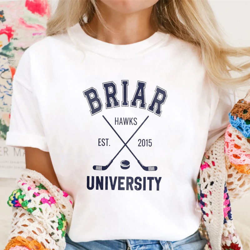 Briar Hawks University Hockey Team Est 2015 Unisex Classic T-shirt