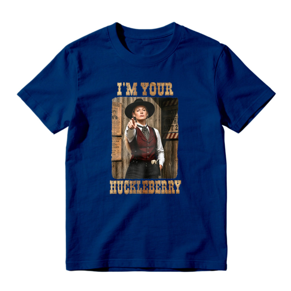 I'm Your Huckleberry Western Movie Quote Vintage Graphic Unisex Classic T-shirt
