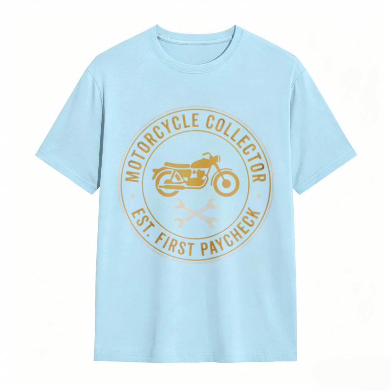 Motorcycle Collector Est First Paycheck T-shirt