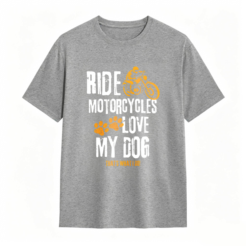Ride Motorcycles Love My Dog Unisex Classic T-shirt