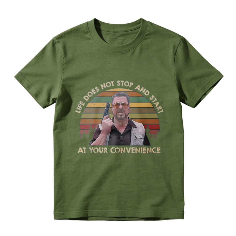 Life Does Not Stop And Start At Your Convenience Vintage Retro Sunburst Graphic Unisex Classic T-shirt