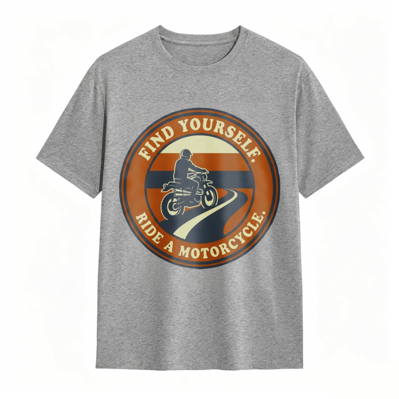 Find Yourself Ride A Motorcycle Graphic T-shirt