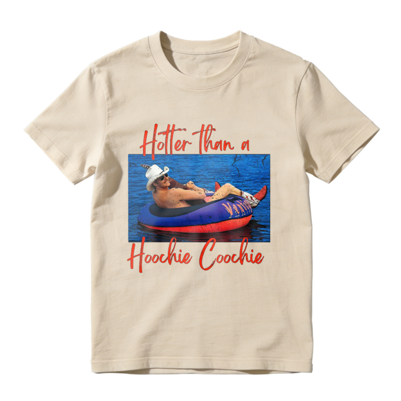 Hotter Than A Hoochie Coochie Funny Summer Pool Float Graphic Unisex Classic T-shirt