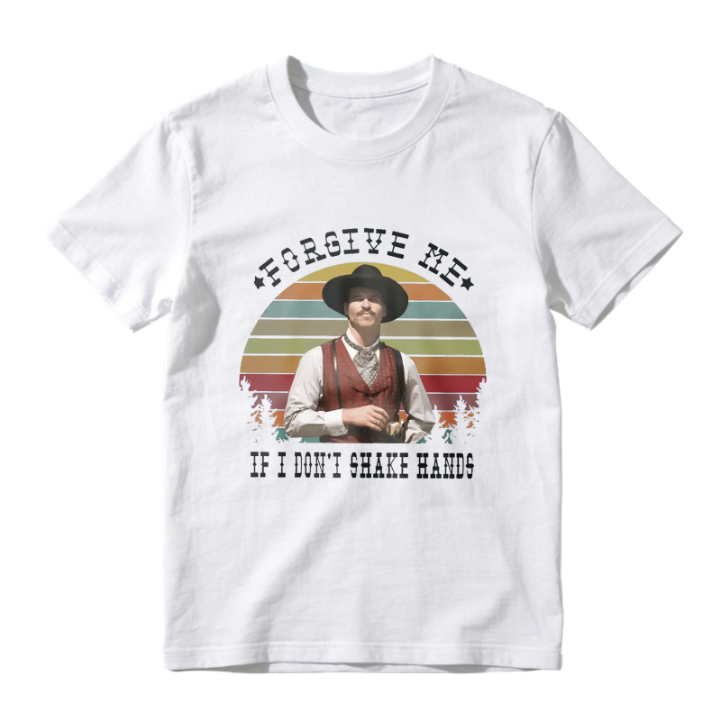 Forgive Me If I Don T Shake Hands Cowboy Western Vintage Retro Unisex Classic T-shirt