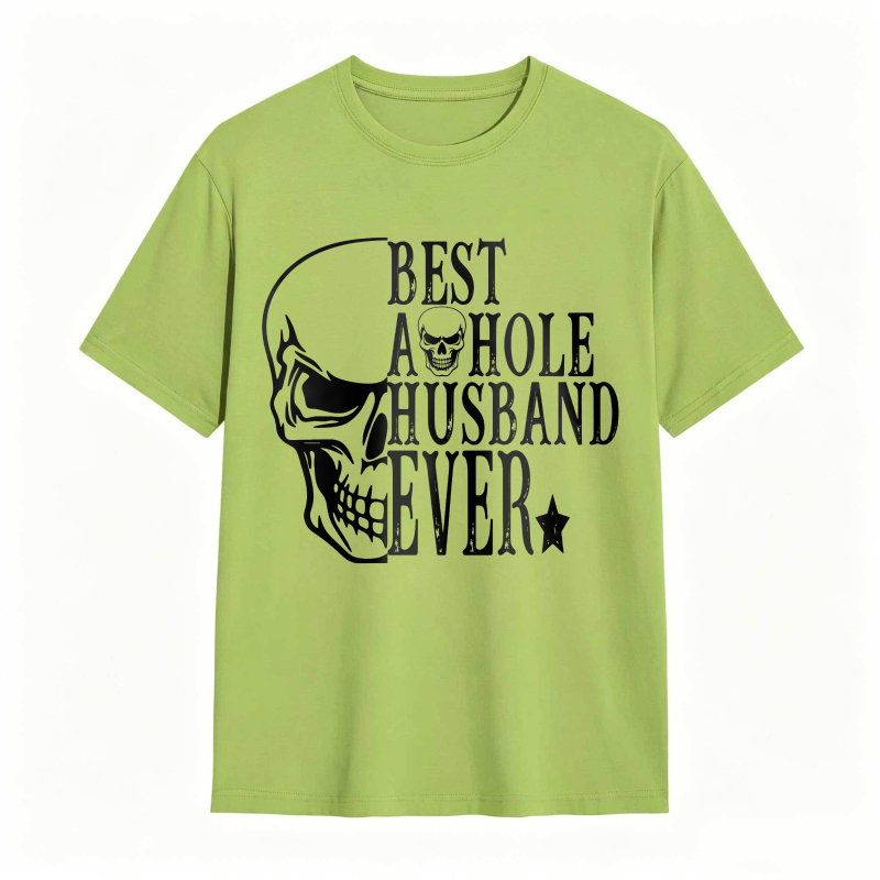 Skull And Text Best A Hole Husband Ever Unisex Classic T-shirt