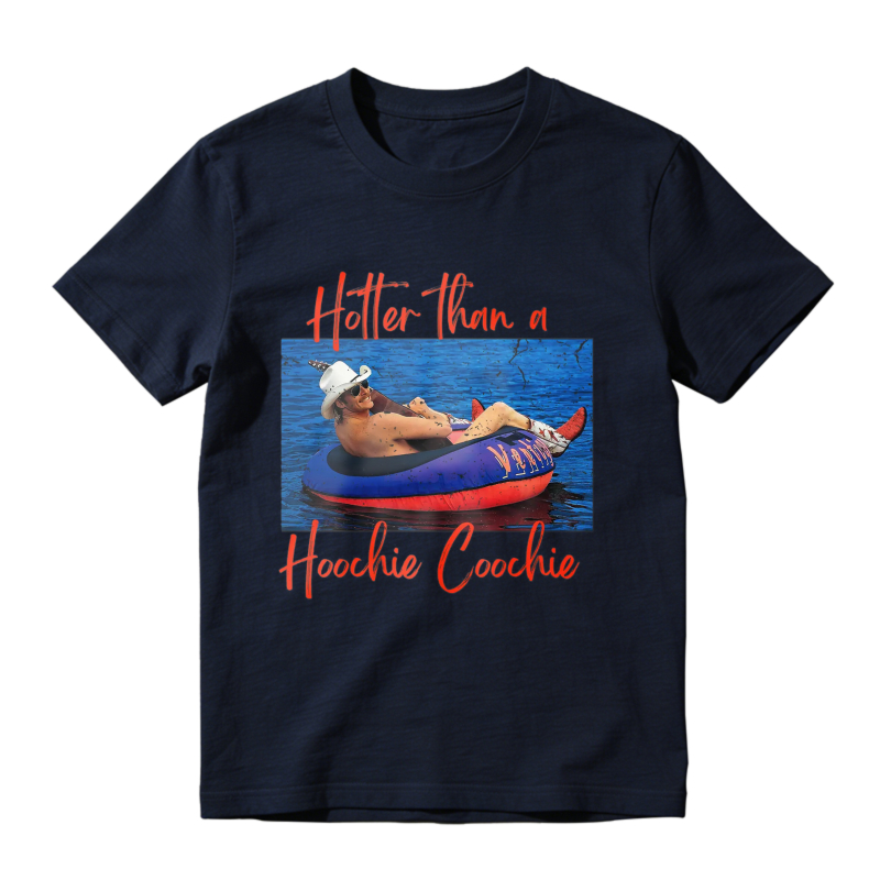 Hotter Than A Hoochie Coochie Funny Summer Pool Float Graphic Unisex Classic T-shirt