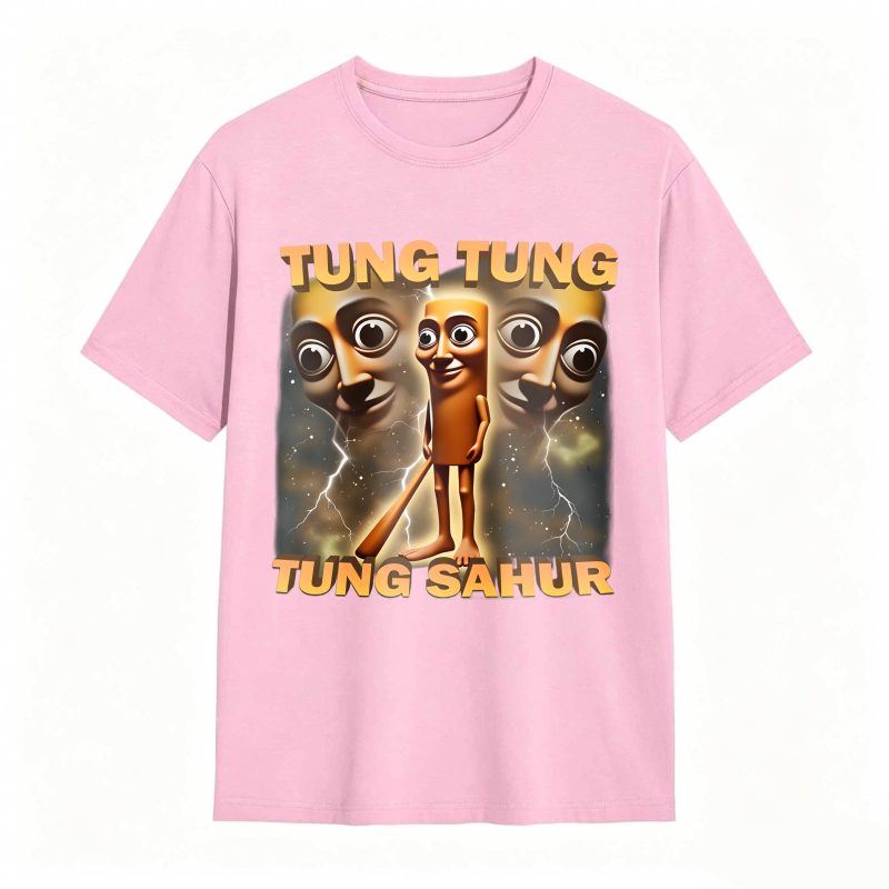 100% Cotton Tung Tung Tung Sahur Graphic Tee