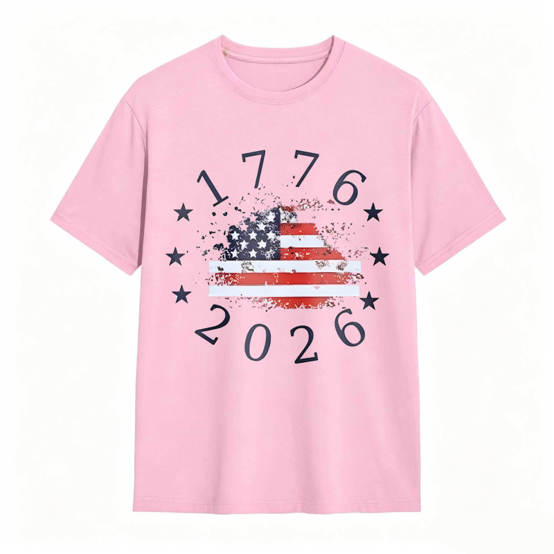 American Flag 1776 2026 Independence Day T-shirt