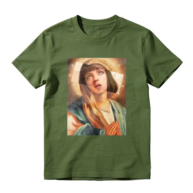 Vintage Religious Saint Mary Art Print Unisex Classic T Shirt