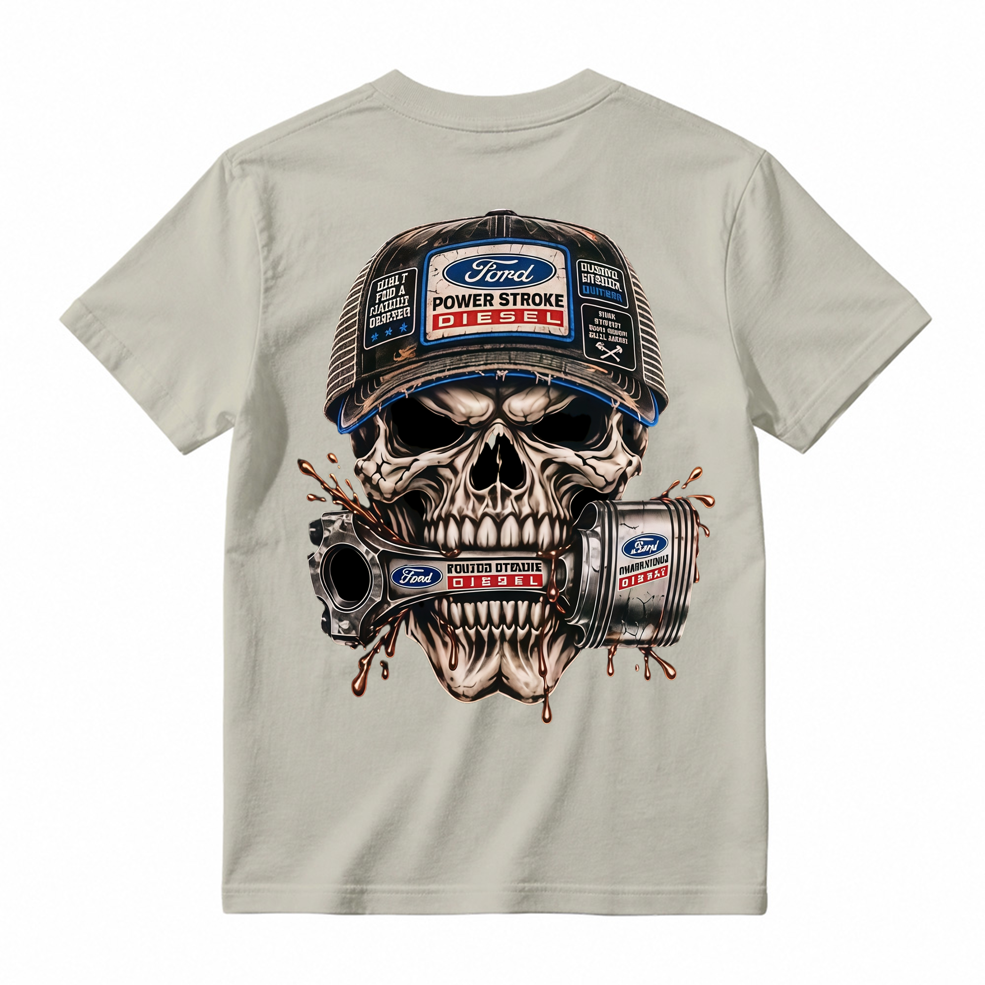 Heavy Metal Mechanic Skull T-Shirt Bundle , Diesel Power, Turbo Engine & Power Tool Graphic Tees
