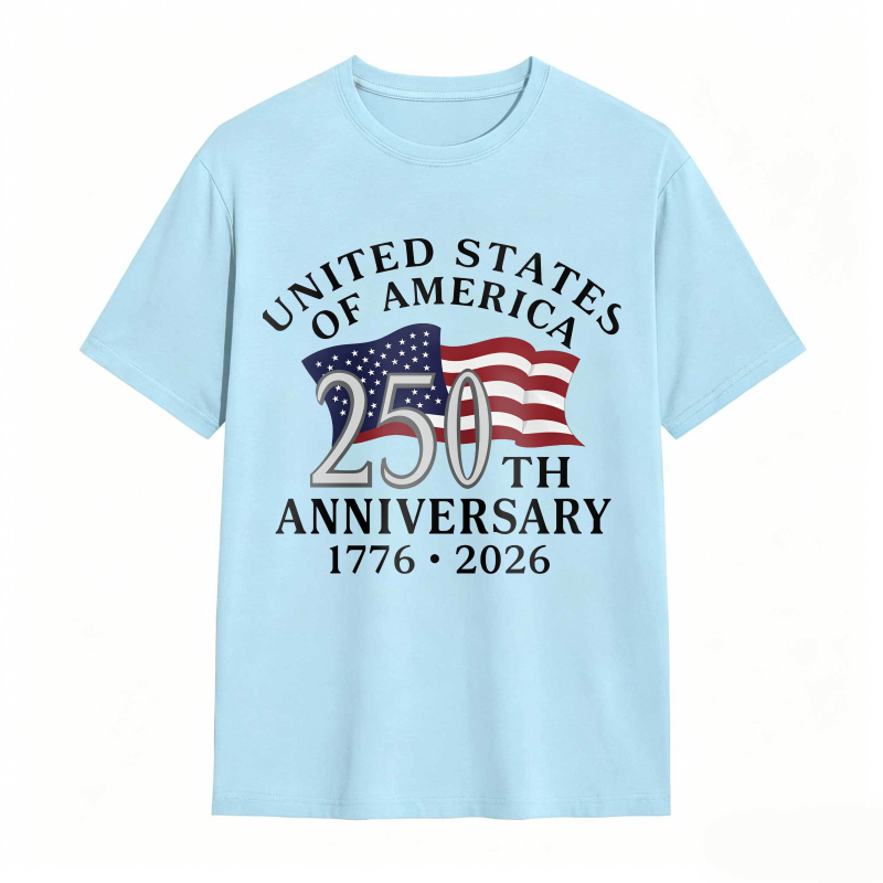 United States Of America 250th Anniversary 1776 2026 Flag Design T-shirt