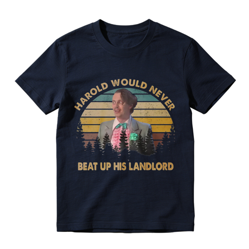 Harold Would Never Beat Up His Landlord Vintage Portrait Unisex Classic T-shirt
