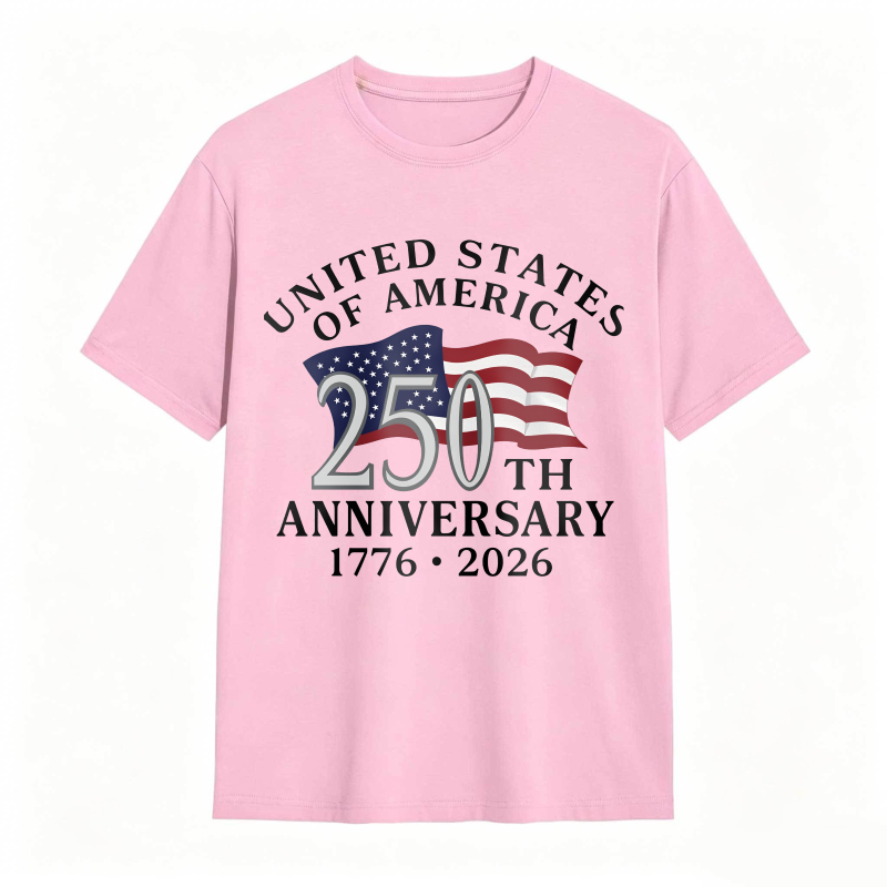 United States Of America 250th Anniversary 1776 2026 Flag Design T-shirt