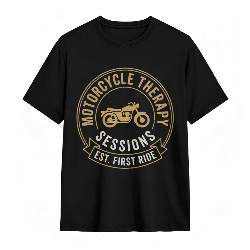 Motorcycle Therapy Sessions Est First Ride T-shirt