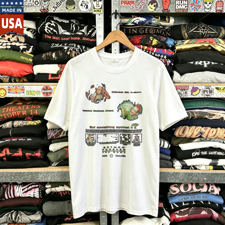 CozTee Artistic Design With Characters And Text Graphic T-Shirt