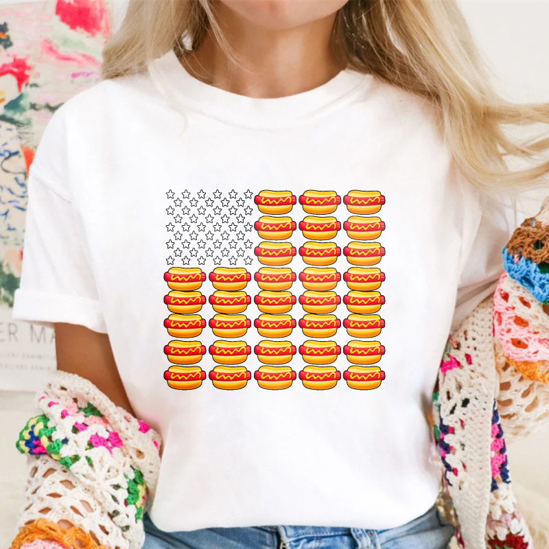 American Flag Donut Design Unisex Classic T-shirt