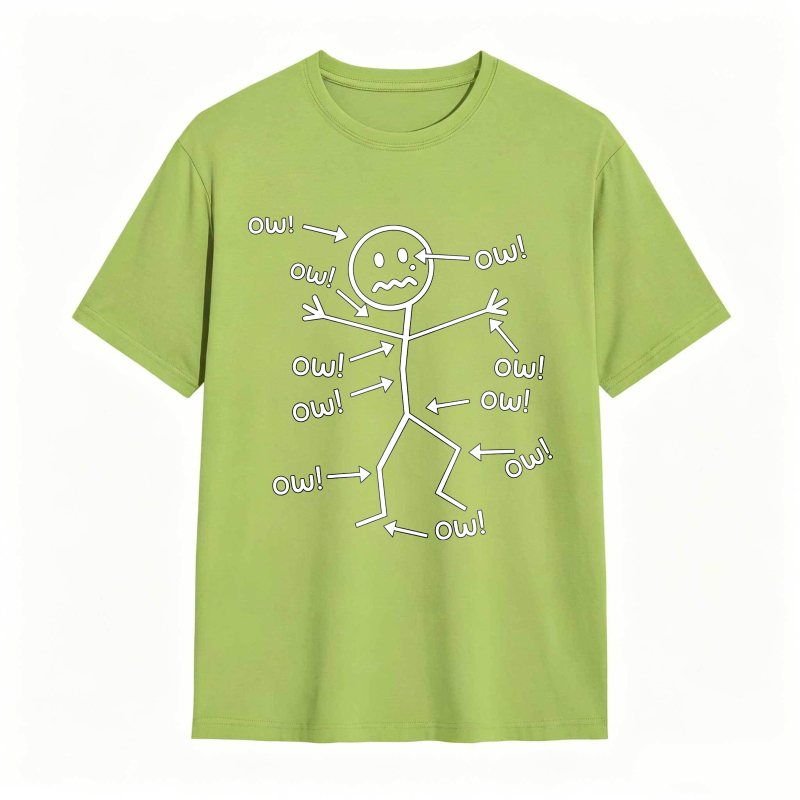 Owl Stick Figure With Arrows And Text Unisex Classic T-shirt