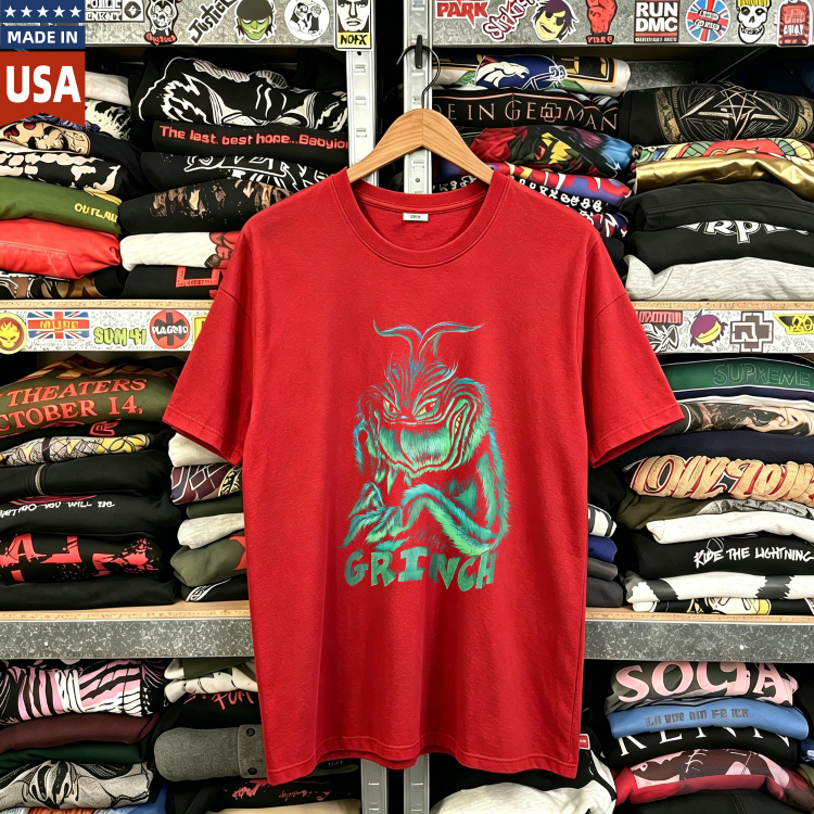 CozTee Grinch 'Whoville's Worst' Rare  Graphic T-Shirt