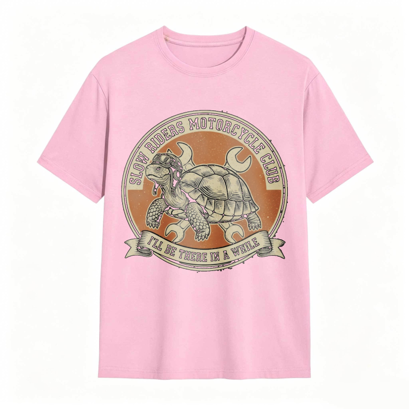 Turtle Motorcycle Club Slow Riders I'll Be There In A While T-shirt