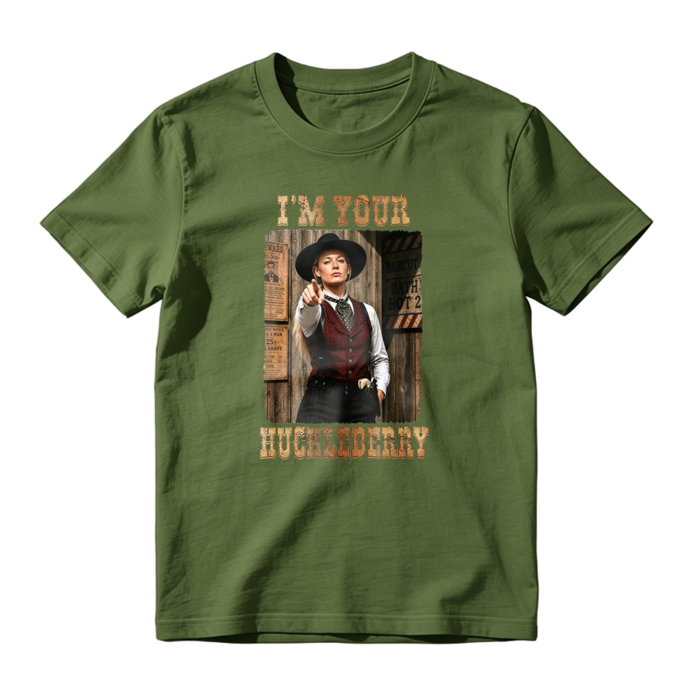 I'm Your Huckleberry Western Movie Quote Vintage Graphic Unisex Classic T-shirt