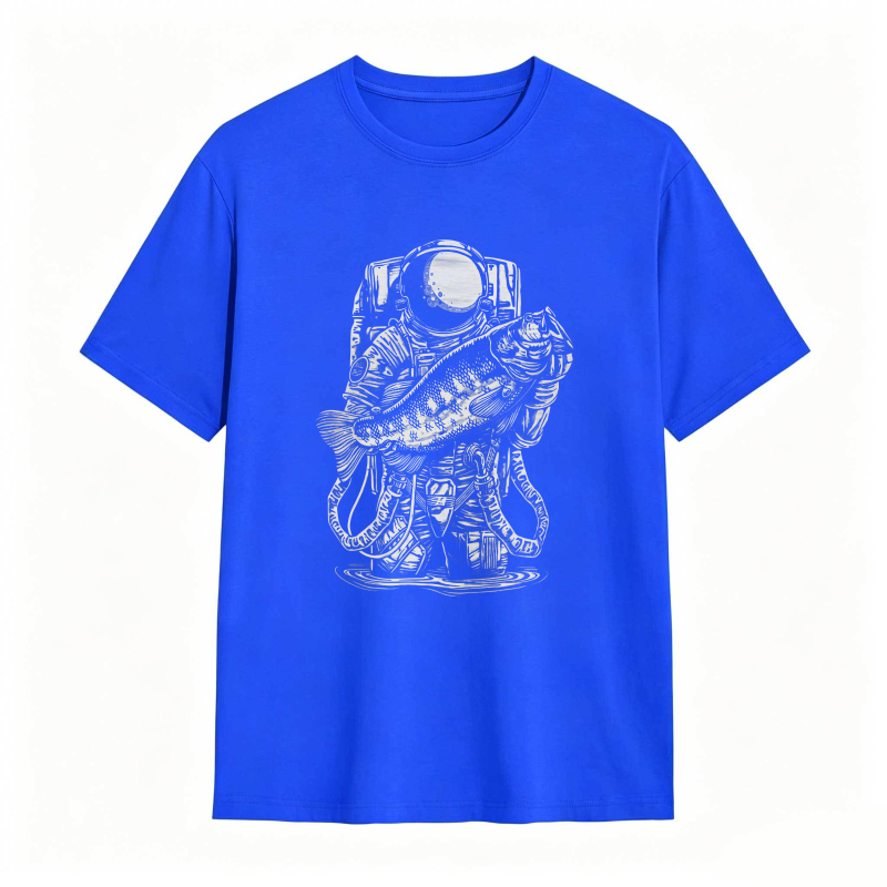 Astronaut Holding Fish Unisex Classic T-shirt