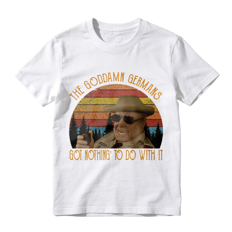Vintage Retro Sunset The Goddamn Germans Got Nothing To Do With It Movie Quote Unisex Classic T-shirt
