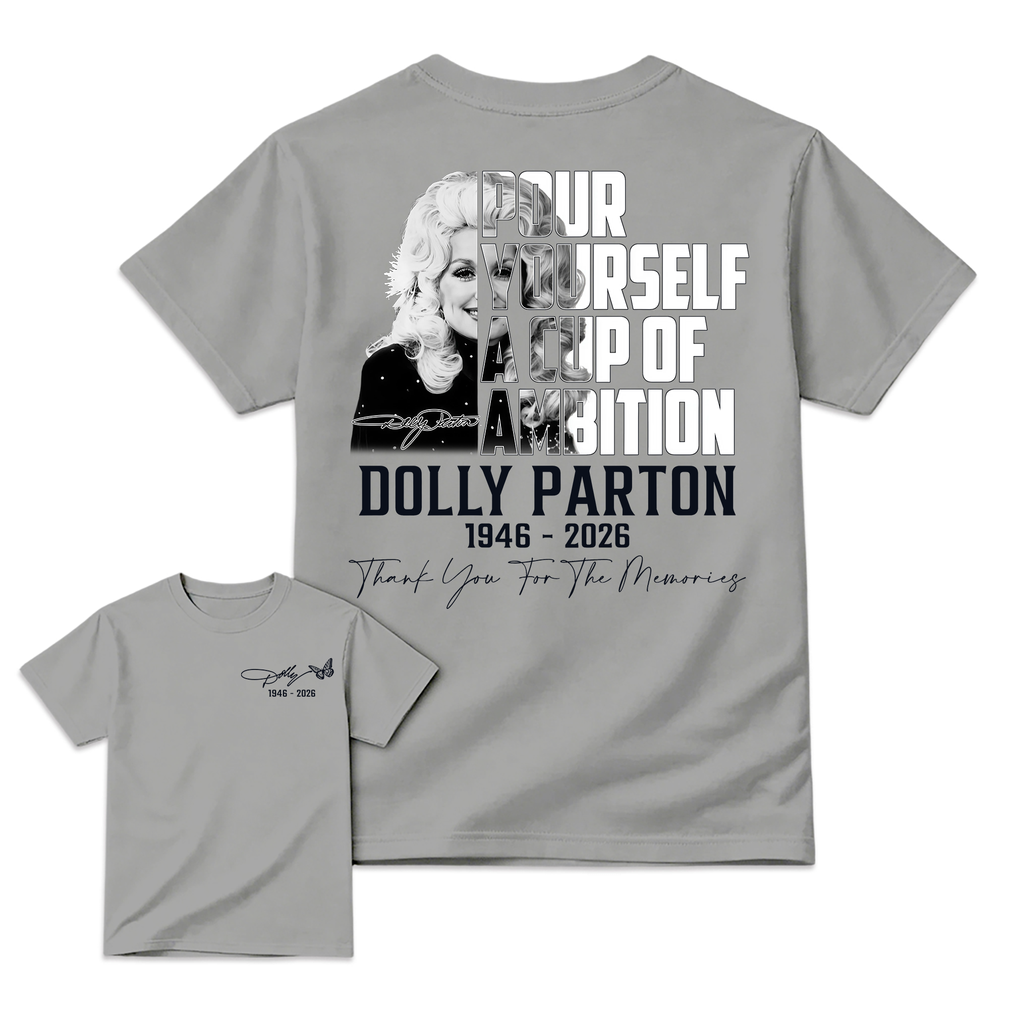Dolly Parton 9 to 5 Tribute Shirt, Pour Yourself A Cup Of Ambition Tee, Country Music Legend T-Shirt