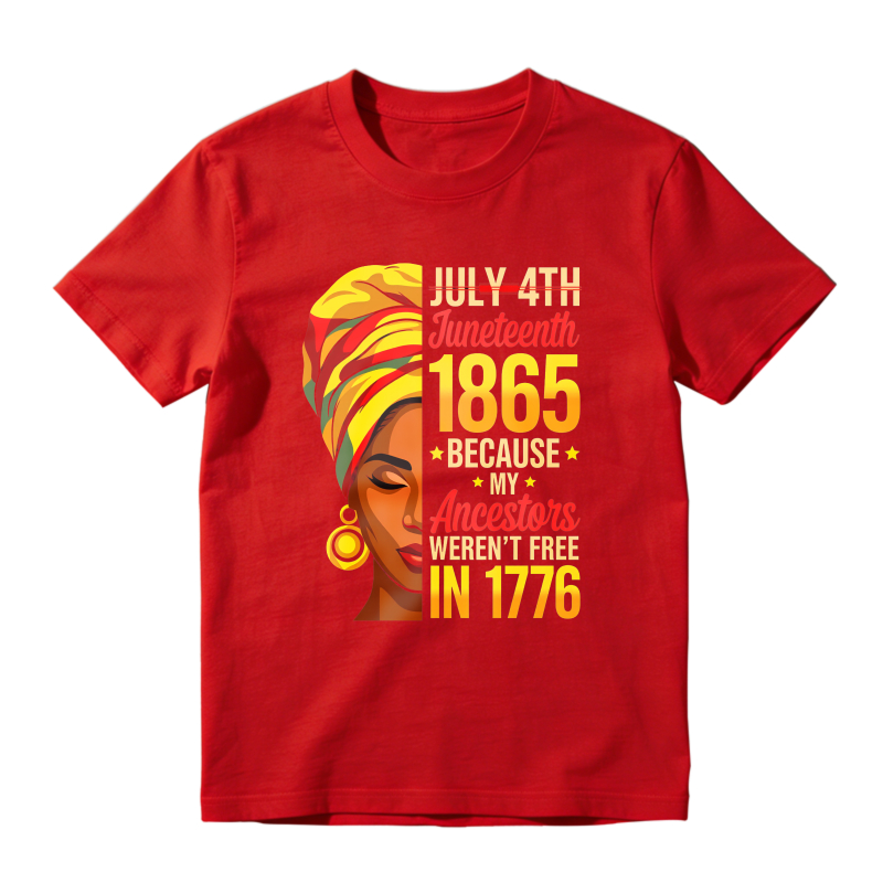 Juneteenth 1865 Because My Ancestors Weren't Free In 1776 Woman With Turban Unisex Classic T-shirt