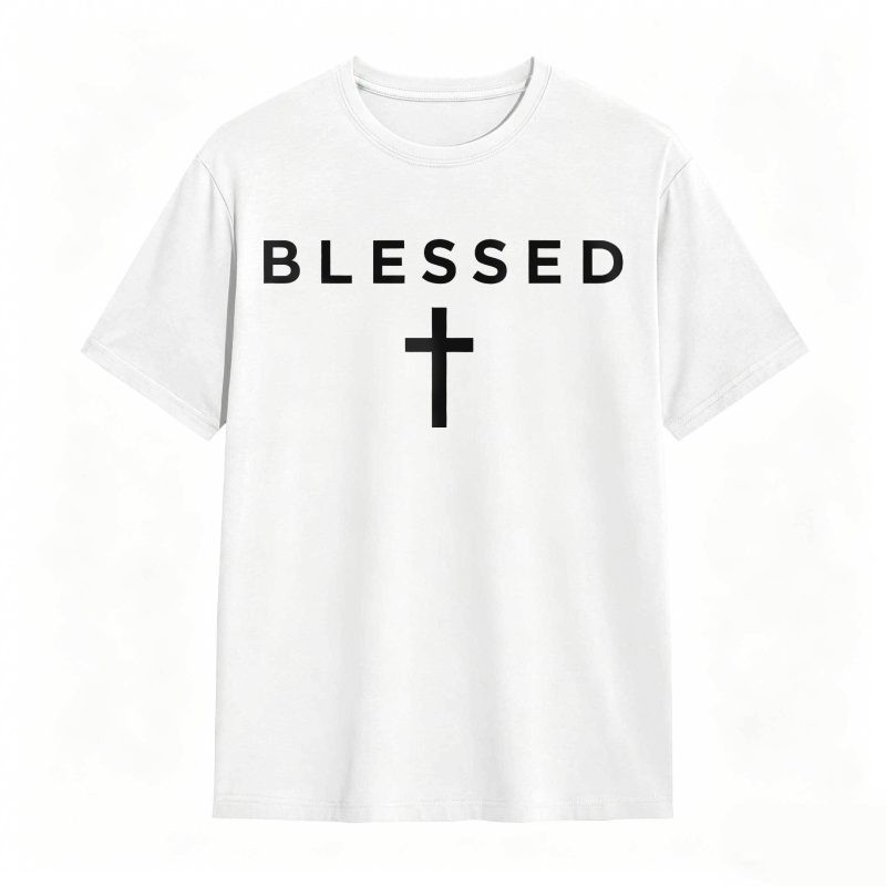 Blessed Cross Design Unisex Classic T-shirt