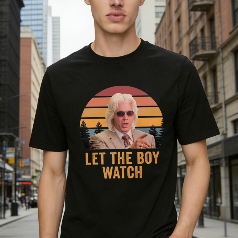 Let The Boy Watch Vintage Retro Sunset Unisex Classic T-shirt