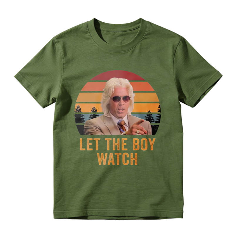 Let The Boy Watch Vintage Retro Sunset Unisex Classic T-shirt