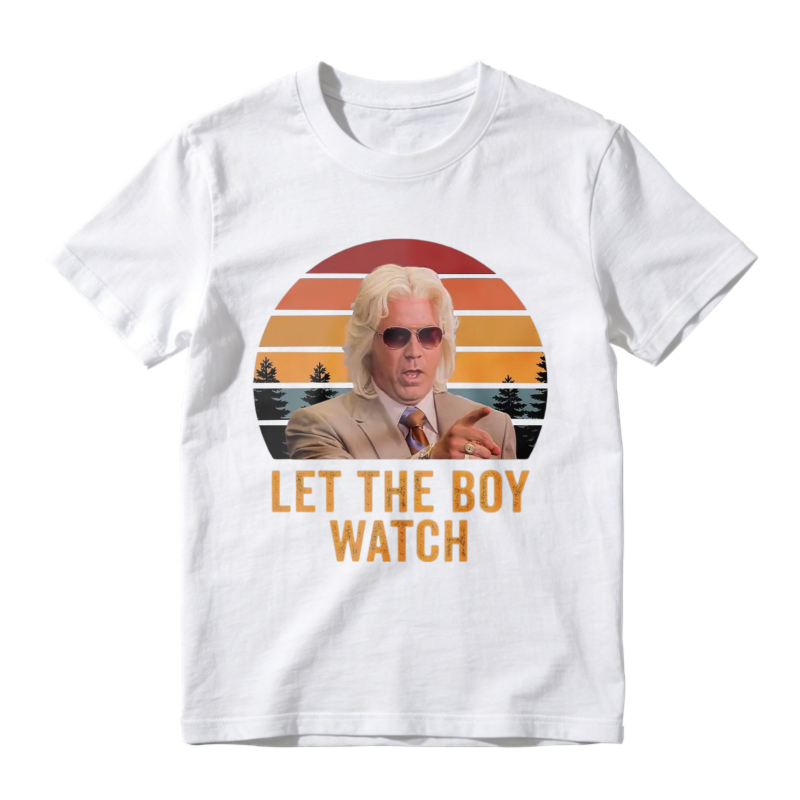 Let The Boy Watch Vintage Retro Sunset Unisex Classic T-shirt