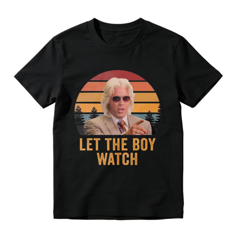 Let The Boy Watch Vintage Retro Sunset Unisex Classic T-shirt
