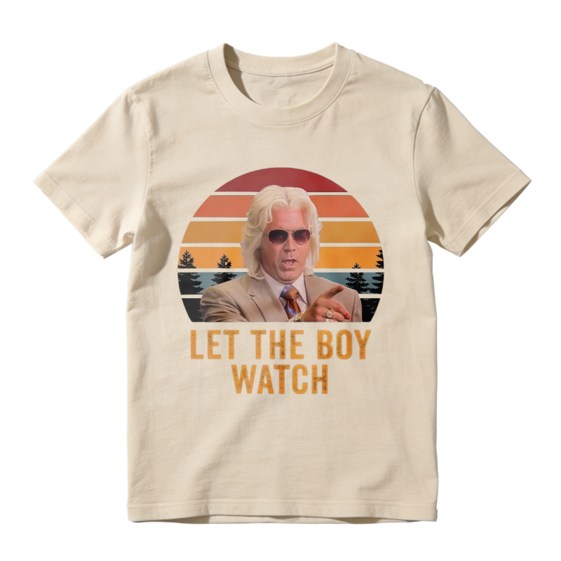 Let The Boy Watch Vintage Retro Sunset Unisex Classic T-shirt