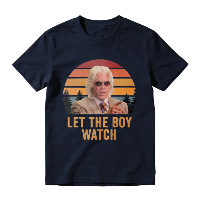 Let The Boy Watch Vintage Retro Sunset Unisex Classic T-shirt